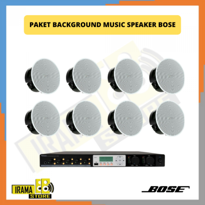 Paket Background Music Indoor Speaker Ceiling Bose - 8 Speaker
